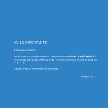 Aviso Importante